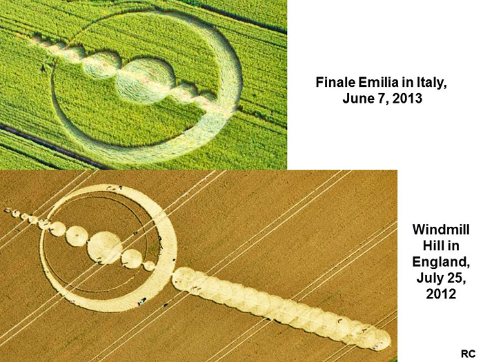 Finale Emilia (Modena), Italy crop circle, aerial photo 15