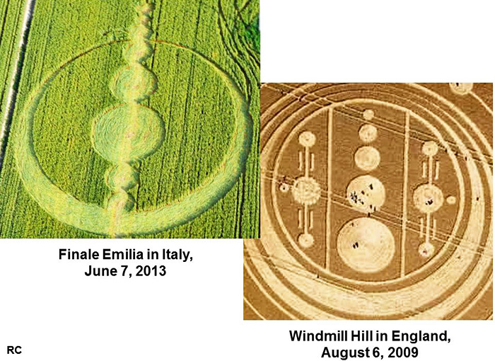 Finale Emilia (Modena), Italy crop circle, aerial photo 16
