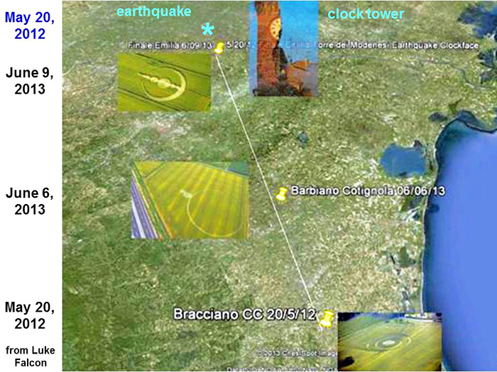 Finale Emilia (Modena), Italy crop circle, aerial photo 19
