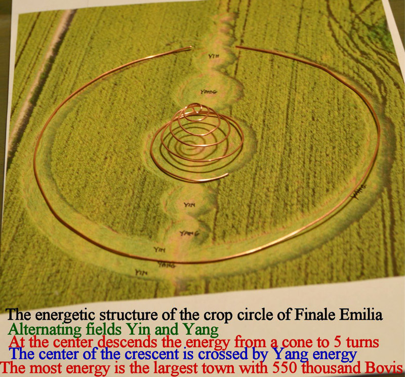 Finale Emilia (Modena), Italy crop circle, aerial photo 70