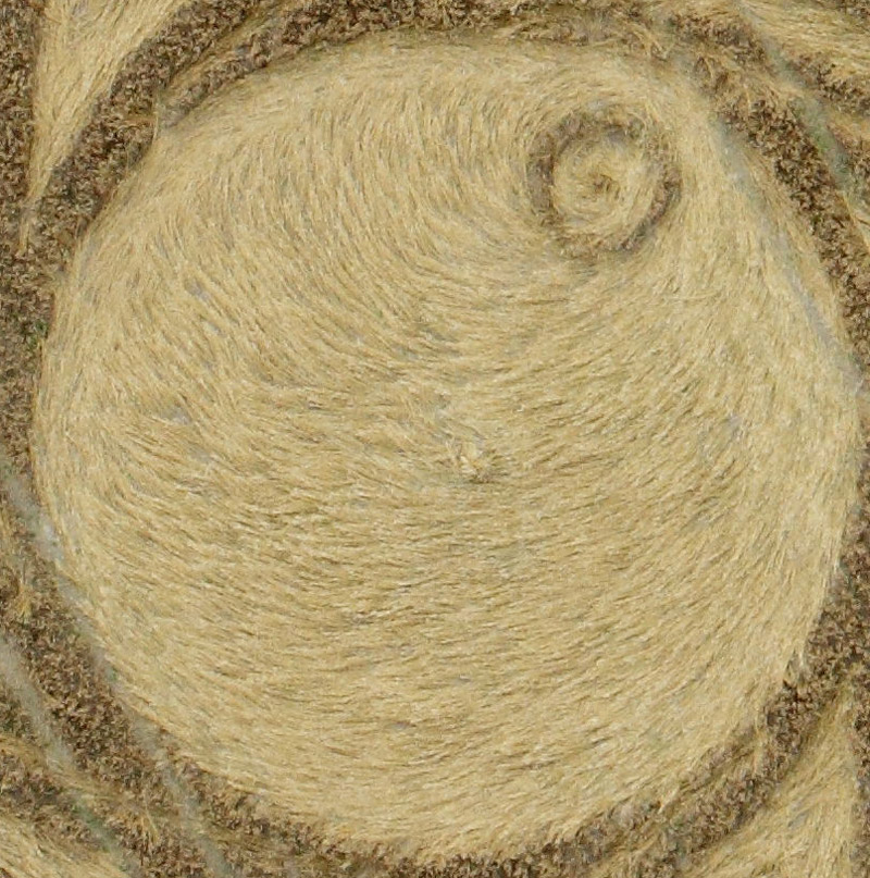 Etchilhampton Hill, Wiltshire crop circle, aerial photo 2