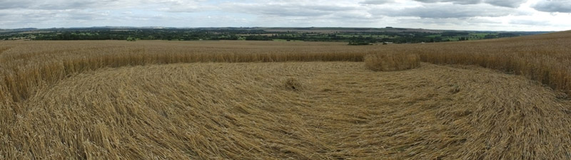 Etchilhampton Hill, Wiltshire crop circle, aerial photo 42