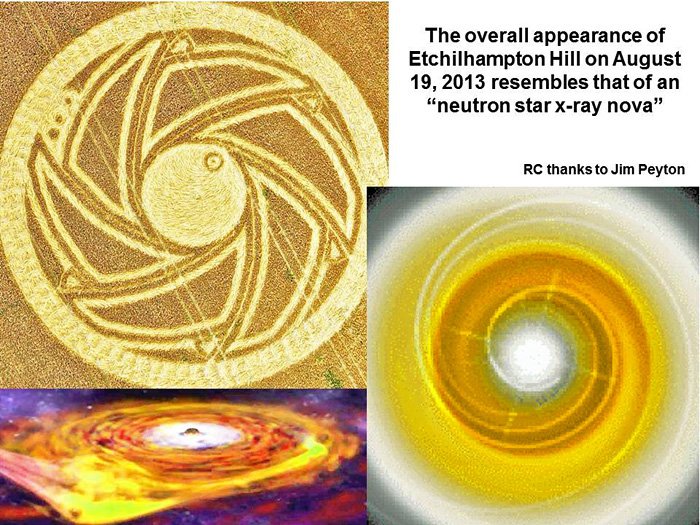 Etchilhampton Hill, Wiltshire crop circle, aerial photo 19