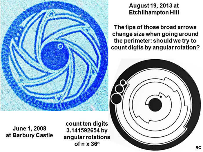 Etchilhampton Hill, Wiltshire crop circle, aerial photo 15