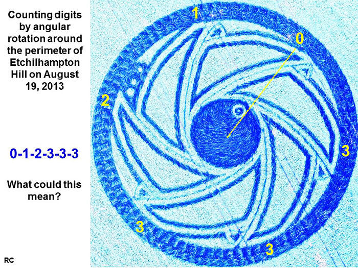 Etchilhampton Hill, Wiltshire crop circle, aerial photo 16