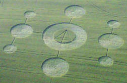 Grass Circle at Gray, crop pattern was, USA crop circle, aerial photo 4