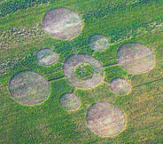 Grass Circle at Gray, crop pattern was, USA crop circle, aerial photo 3