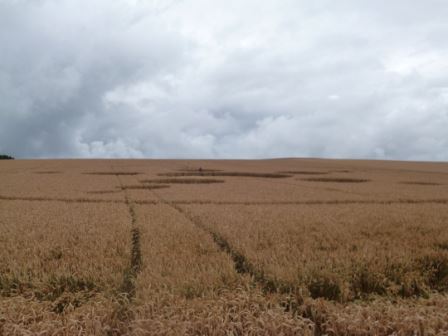 Haunsheim, Germany crop circle, aerial photo 13
