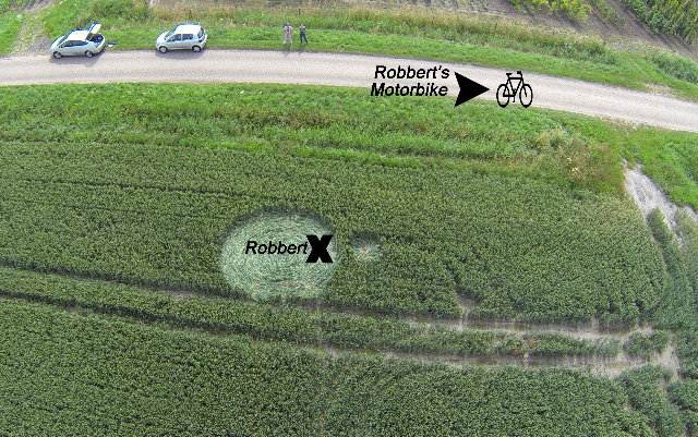 Hoeven, Netherlands crop circle, aerial photo 5