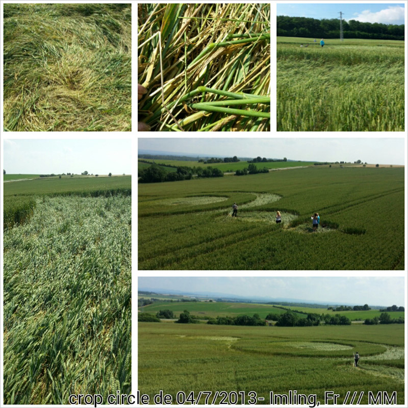 Imling, France crop circle, aerial photo 13