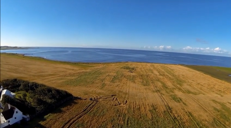 Klepp, Norway crop circle, aerial photo 11