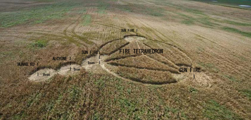 Klepp, Norway crop circle, aerial photo 14