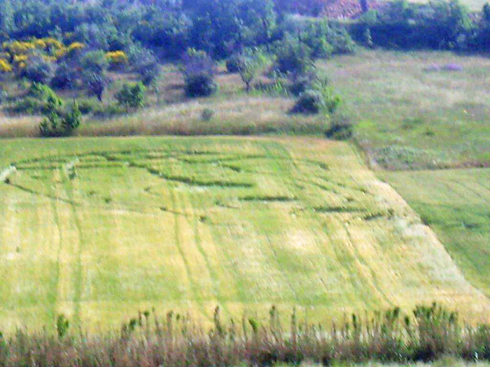 Palazzo, Italy crop circle, aerial photo 3