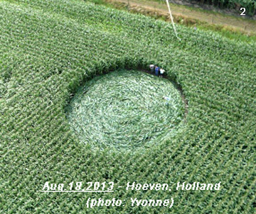 Crop Circle atPalinstraat, Netherlands crop circle, aerial photo 2
