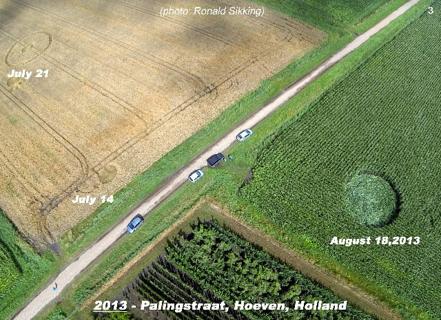 Crop Circle atPalinstraat, Netherlands crop circle, aerial photo 3
