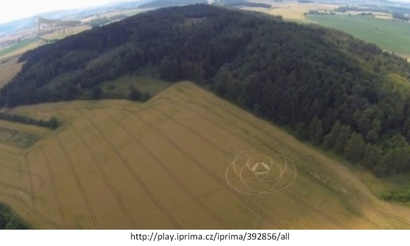 Rohozná-Osek, Czech Republic crop circle, aerial photo 4