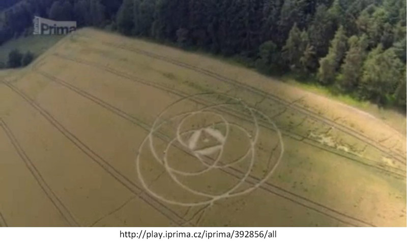 Rohozná-Osek, Czech Republic crop circle, aerial photo 3