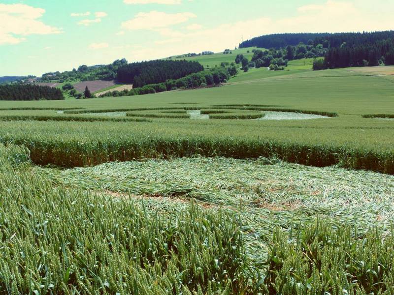 Rozseč nad Kunštátem, Czech Republic crop circle, aerial photo 39