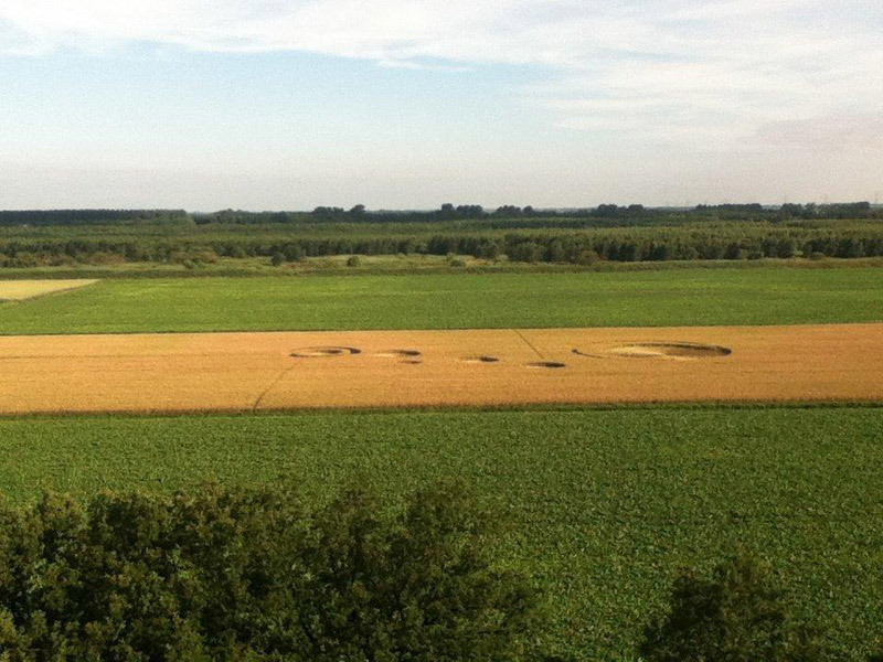 Stadskanaal, Netherlands crop circle, aerial photo 15