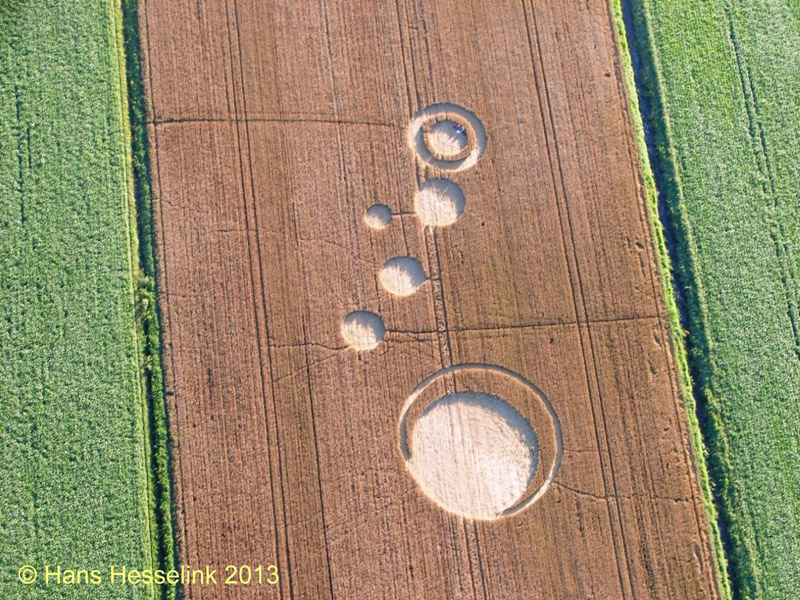 Stadskanaal, Netherlands crop circle, aerial photo 2