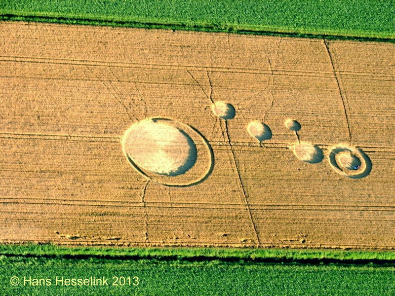 Stadskanaal, Netherlands crop circle, aerial photo 3