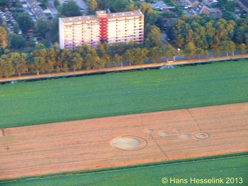 Stadskanaal, Netherlands crop circle, aerial photo 4