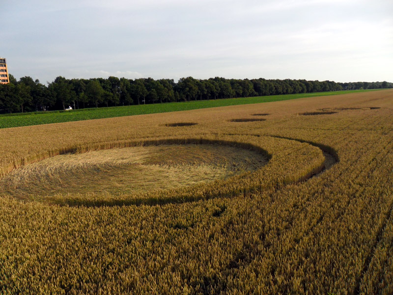 Stadskanaal, Netherlands crop circle, aerial photo 13