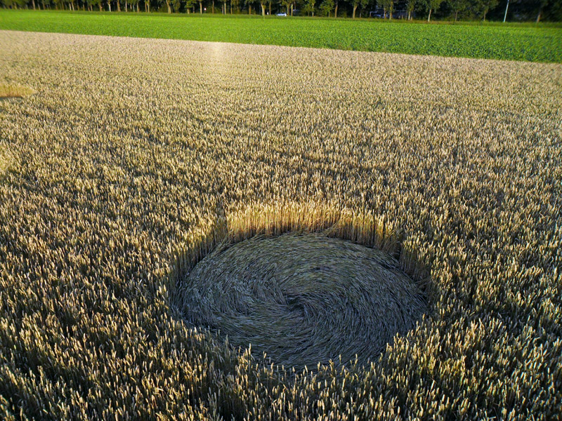 Stadskanaal, Netherlands crop circle, aerial photo 14