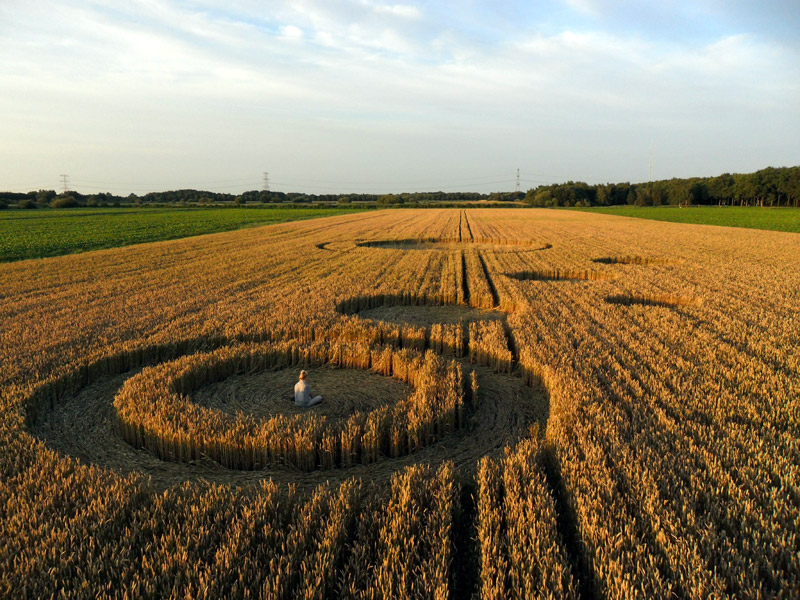 Stadskanaal, Netherlands crop circle, aerial photo 12