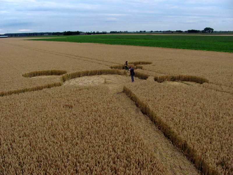 Standdaarbuiten, Netherlands crop circle, aerial photo 31