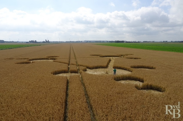 Standdaarbuiten, Netherlands crop circle, aerial photo 16