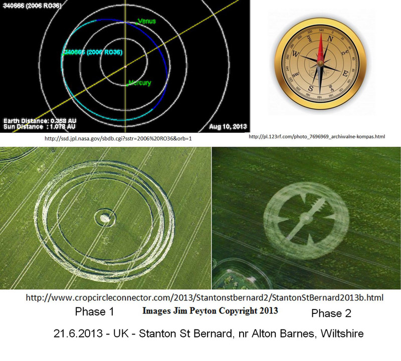 Stanton St Bernard (2), Wiltshire crop circle, aerial photo 44