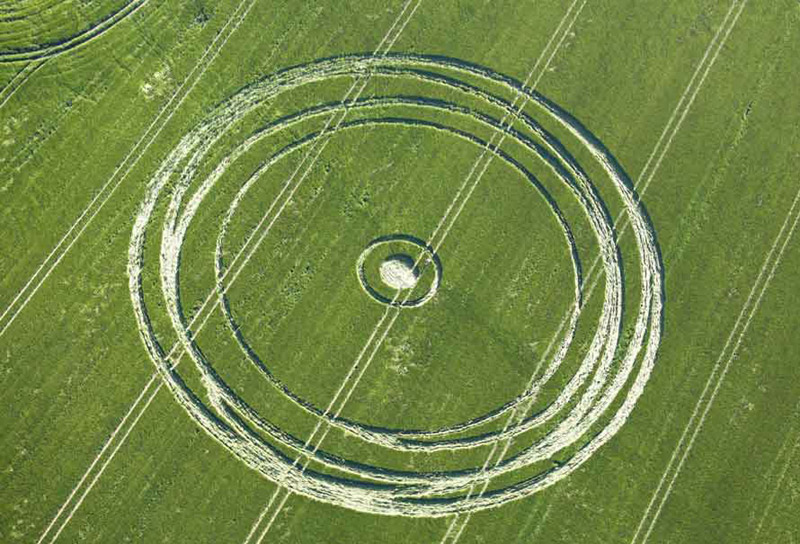 Stanton St Bernard (2), Wiltshire crop circle, aerial photo 14
