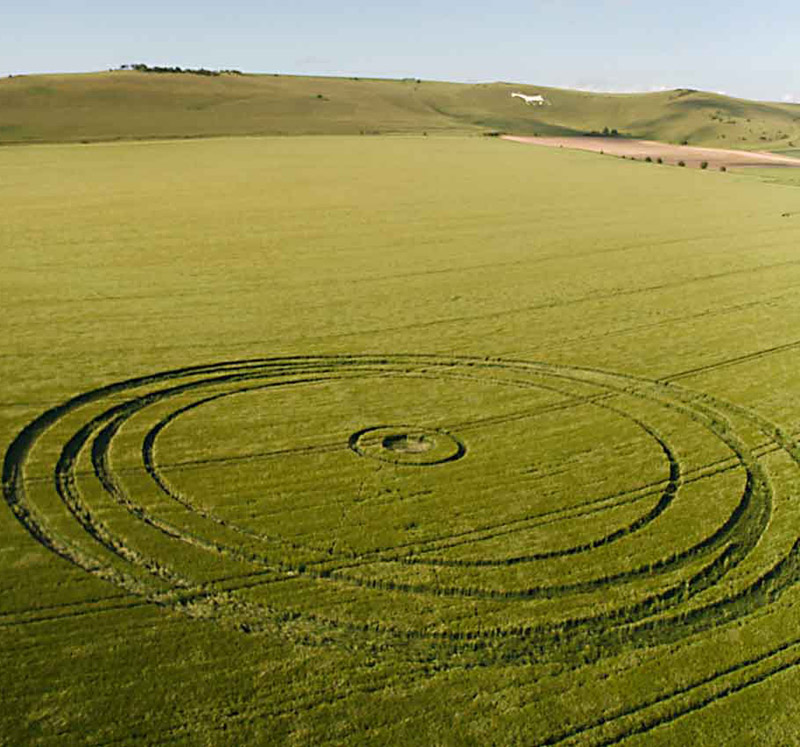 Stanton St Bernard (2), Wiltshire crop circle, aerial photo 15