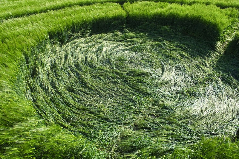 Stanton St Bernard (2), Wiltshire crop circle, aerial photo 60