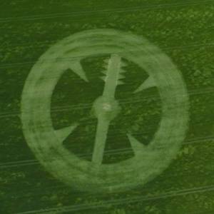 Stanton St Bernard (2), Wiltshire crop circle, aerial photo 21