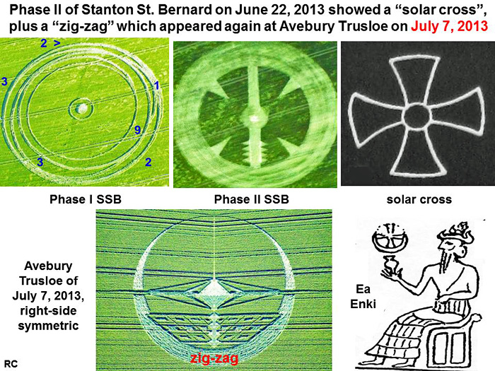Stanton St Bernard (2), Wiltshire crop circle, aerial photo 34