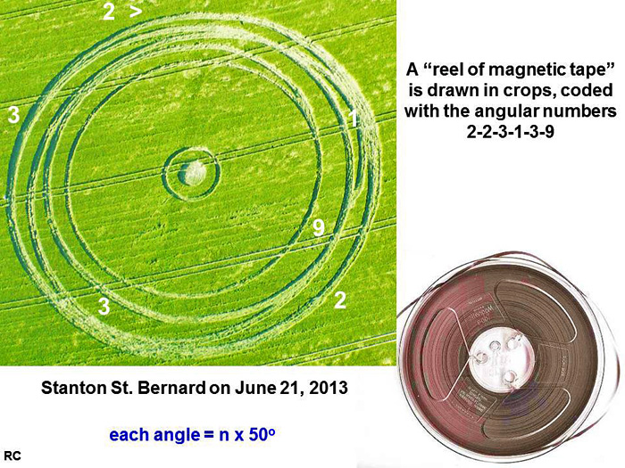 Stanton St Bernard (2), Wiltshire crop circle, aerial photo 29