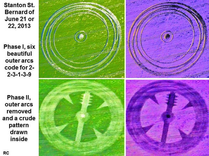 Stanton St Bernard (2), Wiltshire crop circle, aerial photo 37