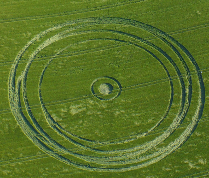 Stanton St Bernard (2), Wiltshire crop circle, aerial photo 10