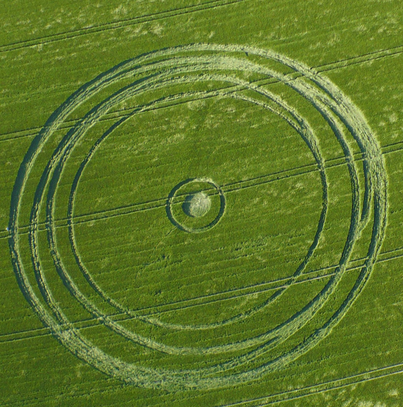 Stanton St Bernard (2), Wiltshire crop circle, aerial photo 11