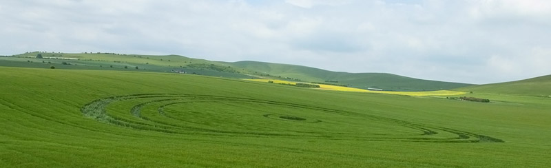 Stanton St Bernard (2), Wiltshire crop circle, aerial photo 56