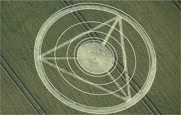 All Cannings, Wiltshire crop circle, aerial photo 12