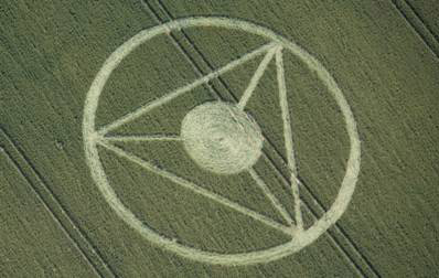 All Cannings, Wiltshire crop circle, aerial photo 2