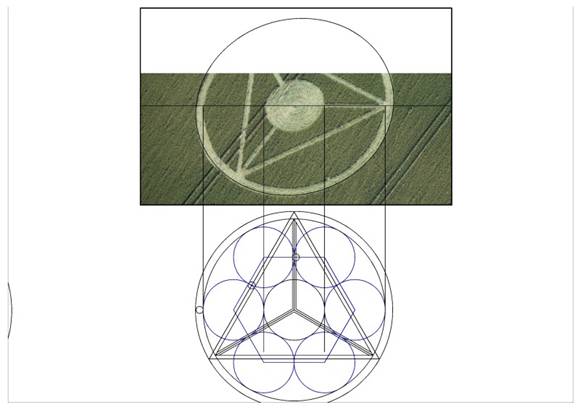 All Cannings, Wiltshire crop circle, aerial photo 13