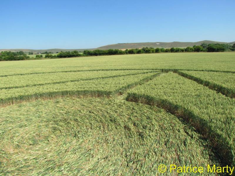 All Cannings, Wiltshire crop circle, aerial photo 26