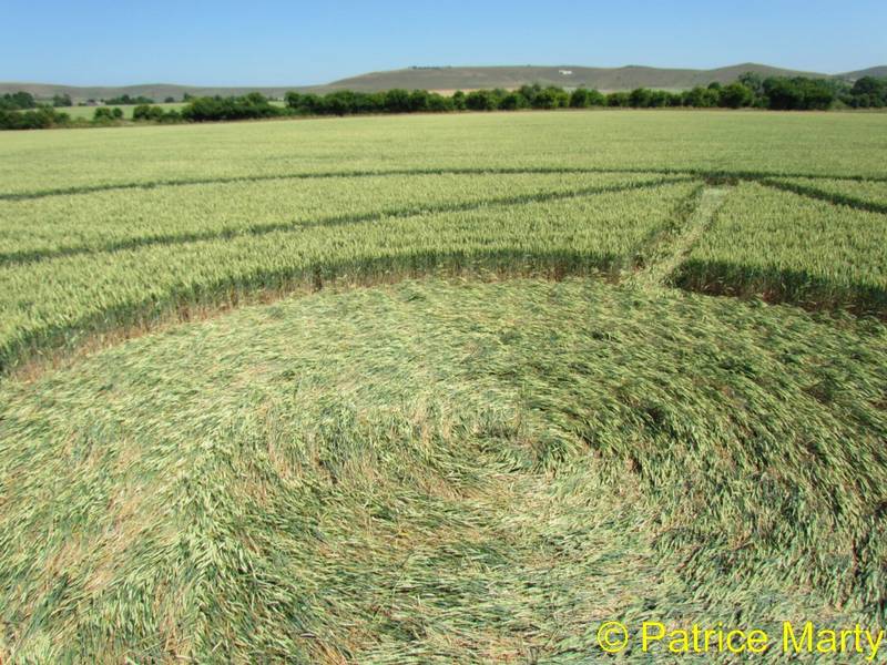 All Cannings, Wiltshire crop circle, aerial photo 25