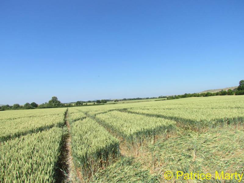 All Cannings, Wiltshire crop circle, aerial photo 27