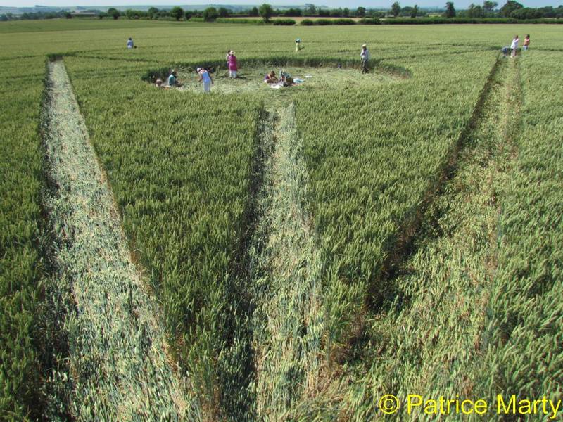 All Cannings, Wiltshire crop circle, aerial photo 28