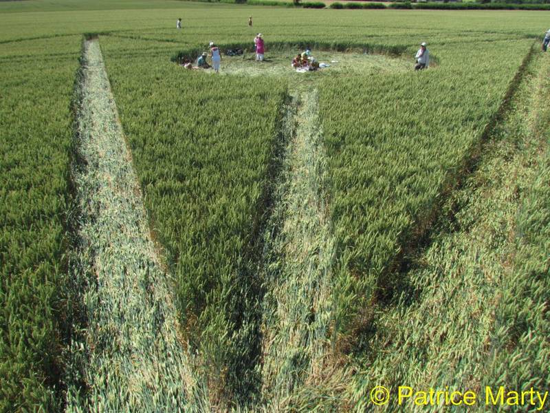 All Cannings, Wiltshire crop circle, aerial photo 30